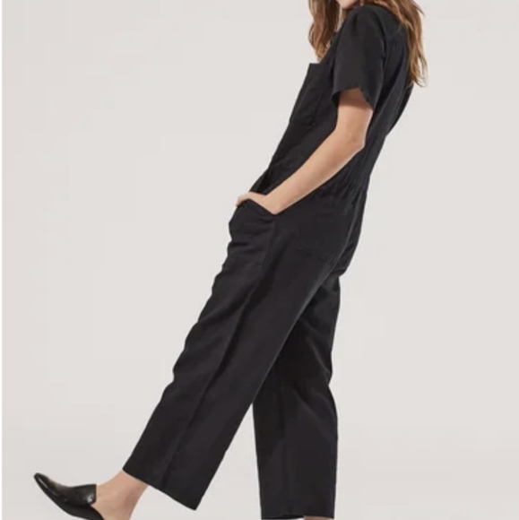 Pact organic hemp lightweight utility jumpsuit - Picture 1 of 9